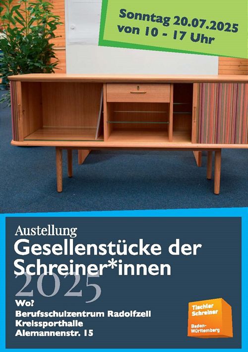Ausstellung der Schreiner Gesellenstücke 2025